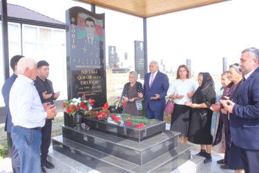 Tovuz Rayon İcra Hakimiyyəti başçısının “27 Sentyabr – Anım Günü” ərəfəsində Vətən müharibəsi şəhidlərinin məzarlarını ziyarəti davam edir.