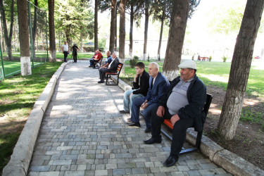 Tovuz şəhərində yeni mini məhəllə futbol meydançaları istifadəyə verilib