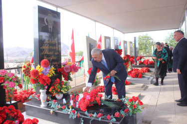 Tovuz RİH başçısı dağ kəndlərindəki Vətən müharibəsi şəhidlərinin məzarlarını ziyarət edib