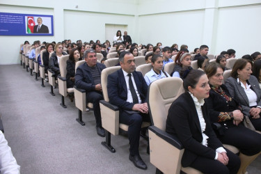 Tovuzda “Gəncləri Qoruyaq: Erkən nikaha, məişət zorakılığına və dini radikalizmə qarşı birlikdə mübarizə aparaq” mövzusunda tədbir keçirilib