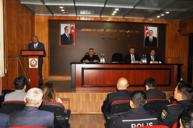 Tovuzda Azərbaycan Polisinin yaranmasının 107-ci ildönümü münasibətilə tədbir keçirilib