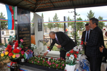 Tovuzda  27 Sentyabr “Anım Günü” münasibətilə Vətən uğrunda can verən qəhrəmanların məzarlarının ziyarəti bu gündə davam edib