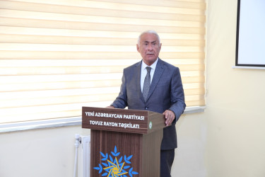 Tovuzda Yeni Azərbaycan Partiyası Tovuz rayon təşkilatının yaradılmasının 33 illiyi qeyd olunub