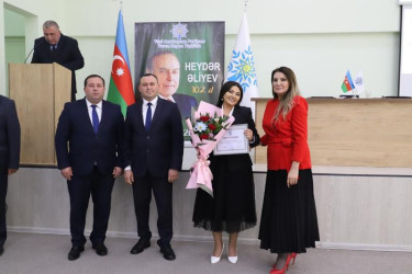 Tovuzda “Konstitusiya və Suverenlik İli” çərçivəsində Ulu Öndər Heydər Əliyevin təhsil sahəsində xidmətlərinə həsr olunmuş tədbir keçirilib