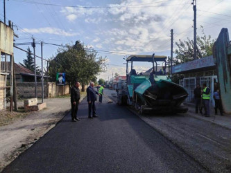 Tovuz rayonunda abadlıq-quruculuq işləri davam edir.
