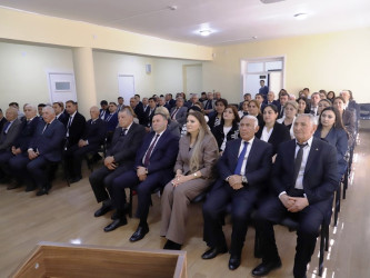Tovuzda Ümummilli Lider Heydər Əliyevin anadan olmasının 103-cü ildönümünə həsr olunmuş konfrans keçirilib