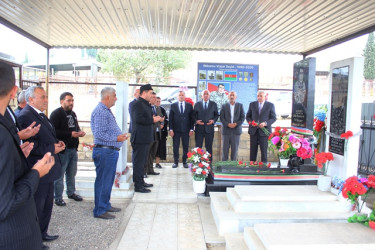Tovuzda 27 sentyabr-Anım Günü ərəfəsində Şəhidlərə ehtiram ziyarəti davam edir