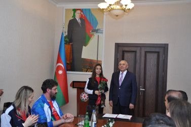 Tovuzda qadınlardan ibarət “Turan” voleybol klubunun Azərbaycan çempionluğu münasibətilə qarşılanma mərasimi keçirilib