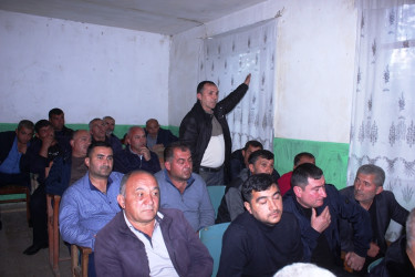 Rayon İcra Hakimiyyətinin başçısı Məmməd Məmmədov İbrahimhacılı kənd sakinləri ilə səyyar qəbul-görüş keçirib