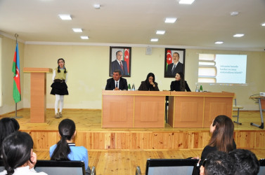 Tovuzda “Gənc məzunların cəmiyyətə inteqrasiyası:Təhsil və məşğulluq yolu ilə Yeni Həyat Mümkünlükləri” mövzusunda tədbir keçirilib