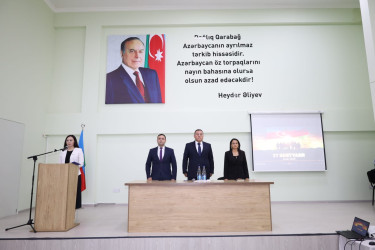 Tovuzda “27 Sentyabr – Anım Günü”nə həsr olunmuş tədbir keçirilib