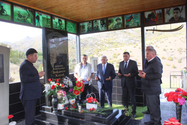 Tovuz RİH başçısı dağ kəndlərindəki Vətən müharibəsi şəhidlərinin məzarlarını ziyarət edib