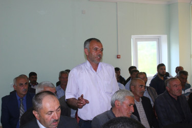 Tovuz Rayon İcra Hakimiyyətinin başçısı Həsənli kəndində səyyar qəbul keçirib