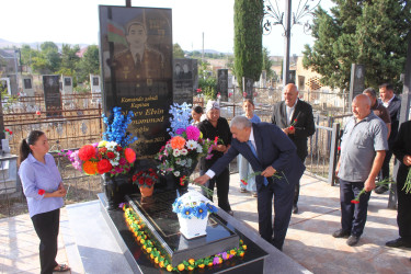 Tovuz RİH başçısı dağ kəndlərindəki Vətən müharibəsi şəhidlərinin məzarlarını ziyarət edib
