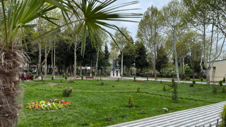 Tovuz şəhəri ərazisində yerləşən  parklarda yenidənqurma işləri aparılır