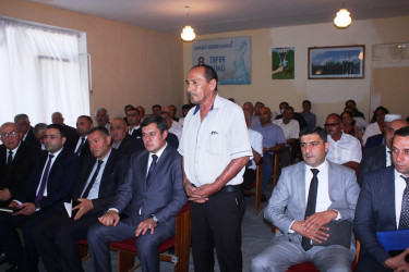 Tovuz Rayon İcra Hakimiyyətinin başçısı Əyyublu kəndində səyyar qəbul keçirib