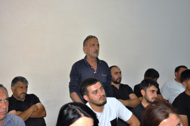 RİH başçısı Ağbulaq kənd sakinləri ilə səyyar qəbul-görüş keçirib