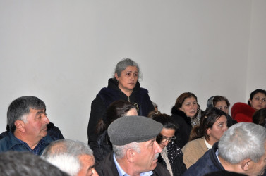 Tovuz Rayon İcra Hakimiyyəti başçısı Əsrik Cırdaxan kəndində səyyar qəbul keçirib