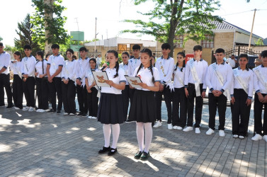 Tovuzda məktəblərdə “Son zəng” tədbirləri keçirilib