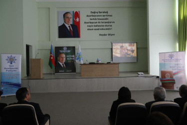 Tovuzda “Konstitusiya və Suverenlik İli” çərçivəsində Ulu Öndər Heydər Əliyevin təhsil sahəsində xidmətlərinə həsr olunmuş tədbir keçirilib