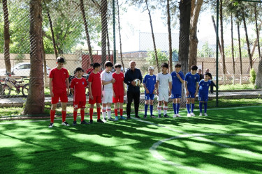 Tovuz şəhərində yeni mini məhəllə futbol meydançaları istifadəyə verilib