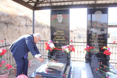 RİH başçısı Vətən müharibəsi şəhidlərinin məzarlarını ziyarət edib