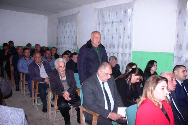 Rayon İcra Hakimiyyətinin başçısı Məmməd Məmmədov İbrahimhacılı kənd sakinləri ilə səyyar qəbul-görüş keçirib