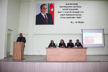 Tovuzda “Gəncləri Qoruyaq: Erkən nikaha, məişət zorakılığına və dini radikalizmə qarşı birlikdə mübarizə aparaq” mövzusunda tədbir keçirilib