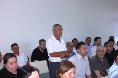 RİH başçısı Aşağı Quşçu kəndində səyyar qəbul keçirib