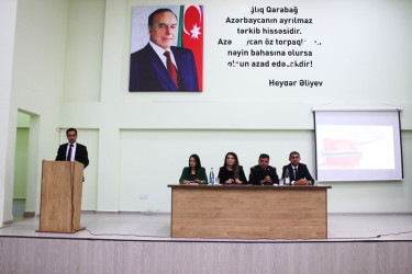 Tovuzda “Gəncləri Qoruyaq: Erkən nikaha, məişət zorakılığına və dini radikalizmə qarşı birlikdə mübarizə aparaq” mövzusunda tədbir keçirilib