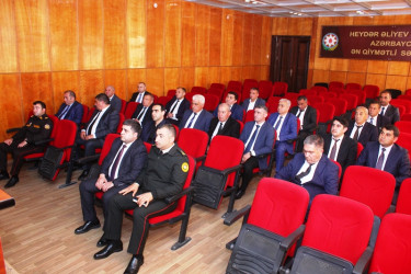 Tovuzda “İxrac Neft Qaz Boru Kəmərlərinin Təhlükəsizliyi üzrə” Komissiyanın birinci yarımillik hesabat iclası keçirilib