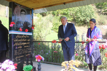 Tovuz RİH başçısı dağ kəndlərindəki Vətən müharibəsi şəhidlərinin məzarlarını ziyarət edib