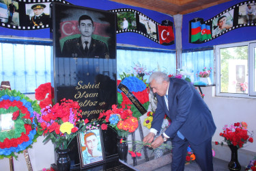 Tovuz RİH başçısı dağ kəndlərindəki Vətən müharibəsi şəhidlərinin məzarlarını ziyarət edib