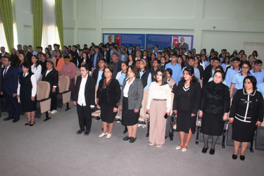 Tovuzda “Gəncləri Qoruyaq: Erkən nikaha, məişət zorakılığına və dini radikalizmə qarşı birlikdə mübarizə aparaq” mövzusunda tədbir keçirilib