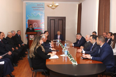 Tovuzda "Konstitusiya və Suverenlik İli" çərçivəsində “Ümummilli Lider Heydər Əliyev Müstəqil Azərbaycan konstitusiyasının müəllifidir” mövzusunda tədbir keçirilib   