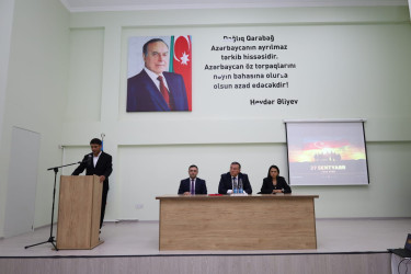 Tovuzda “27 Sentyabr – Anım Günü”nə həsr olunmuş tədbir keçirilib