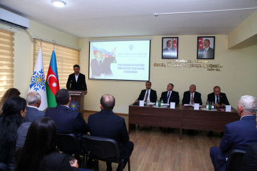Yeni Azərbaycan Partiyası Tovuz rayon təşkilatının XI konfransı keçirilib