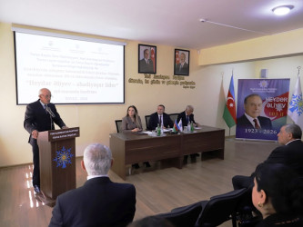 Tovuzda Ümummilli Lider Heydər Əliyevin anadan olmasının 103-cü ildönümünə həsr olunmuş konfrans keçirilib