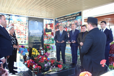İcra başçısının anım günü münasibəti ilə şəhid məzarlarını ziyarəti davam edir