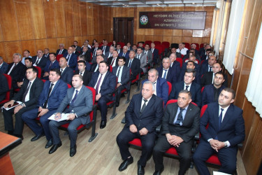 Tovuz Rayon İcra Hakimiyyəti başçısı yanında Şura iclası keçirildi