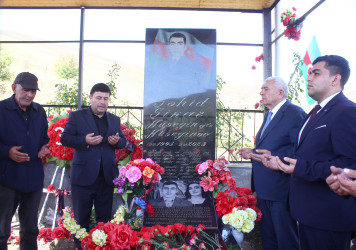 Tovuz RİH başçısı dağ kəndlərindəki Vətən müharibəsi şəhidlərinin məzarlarını ziyarət edib