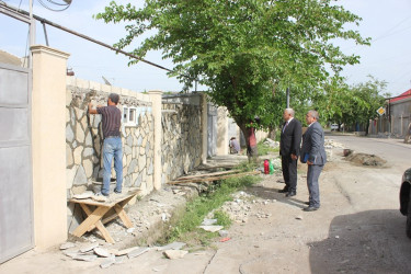 Tovuz şəhərində abadlıq-quruculuq işləri davam etdirilir