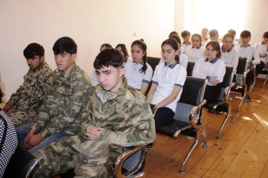 Tovuzda tarixi Qələbənin beşinci ildönümünə həsr olunmuş “Vətən müharibəsi qəhrəmanları ilə bir gün” adlı görüş keçirilib