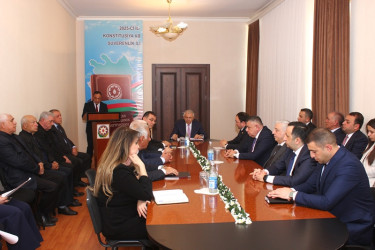 Tovuzda "Konstitusiya və Suverenlik İli" çərçivəsində “Ümummilli Lider Heydər Əliyev Müstəqil Azərbaycan konstitusiyasının müəllifidir” mövzusunda tədbir keçirilib   