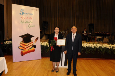 Tovuzda 5 Oktyabr – Beynəlxalq Müəllimlər Günü təntənə ilə qeyd olunub