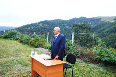 RİH başçısı rayonun ucqar dağ kəndi Qaralarda səyyar vətəndaş qəbulu keçirib
