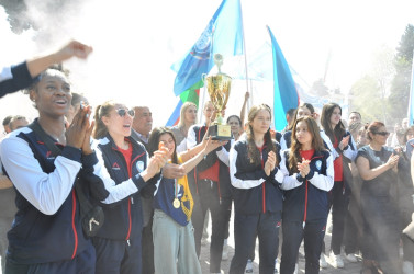 Tovuzda qadınlardan ibarət “Turan” voleybol klubunun Azərbaycan çempionluğu münasibətilə qarşılanma mərasimi keçirilib