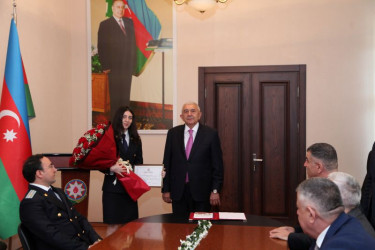 Tovuzda Prokurorluq işçilərinin peşə bayramı qeyd olunub