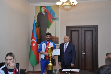 Tovuzda qadınlardan ibarət “Turan” voleybol klubunun Azərbaycan çempionluğu münasibətilə qarşılanma mərasimi keçirilib