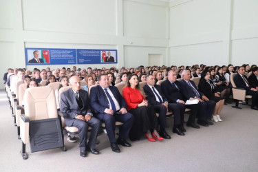 Tovuzda “Konstitusiya və Suverenlik İli” çərçivəsində Ulu Öndər Heydər Əliyevin təhsil sahəsində xidmətlərinə həsr olunmuş tədbir keçirilib